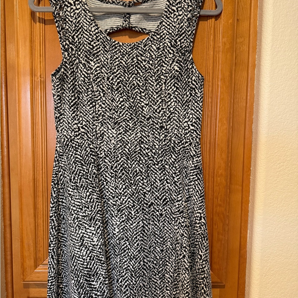 Free People Black and White Patterned Dress